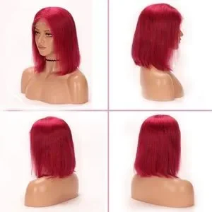 Accessories | 14 Short Dp Red Bob Human Hair Straight  display picture 2